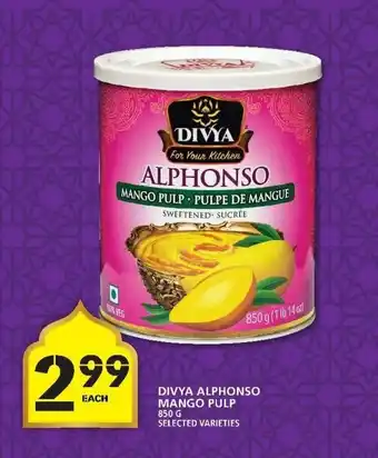 Food Basics Divua Alphonso Mango Pulp offer