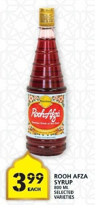 Food Basics Rooh Afza Syrup offer