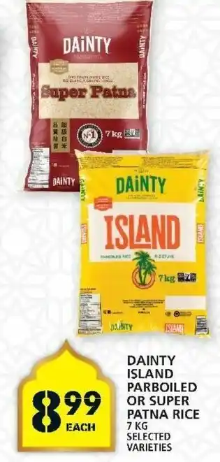 Food Basics Dainty Island Parboiled or Super Patna Rice offer