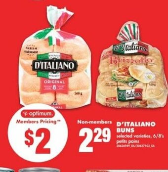 No Frills D'Italiano Buns offer