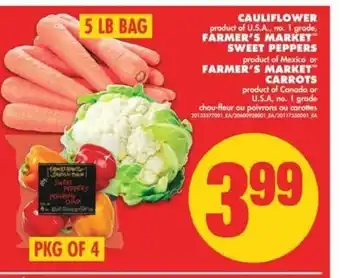 No Frills Cauliflower Farmer's Market Sweer Peppers offer