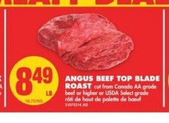 No Frills Angus Beef Top Blade Roast offer