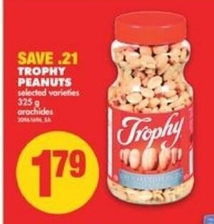 No Frills Trophy Peanuts offer