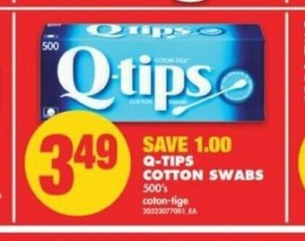 No Frills Q-Tips Cotton Swabs offer