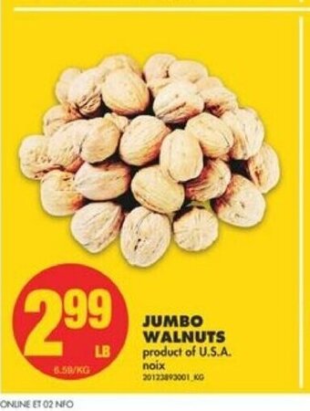 No Frills Jumbo Walnuts offer