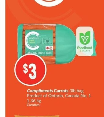 FreshCo Compliments Carrots offer