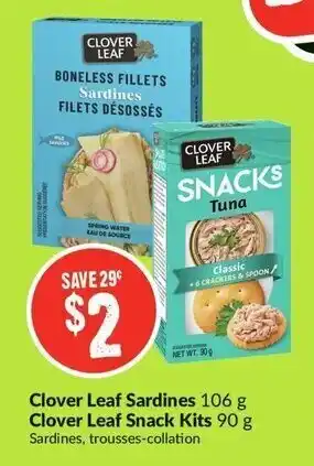 FreshCo Clover leaf sardines clover leaf snack kits offer