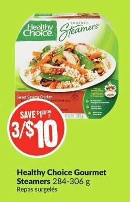 FreshCo Healthy choice gourmet steamers offer