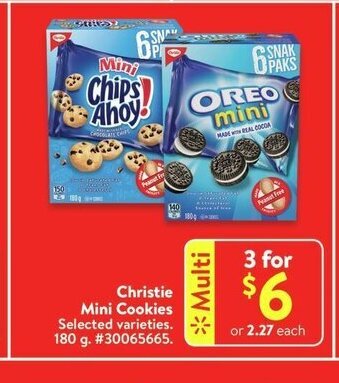 Walmart Christie Mini Cookies offer