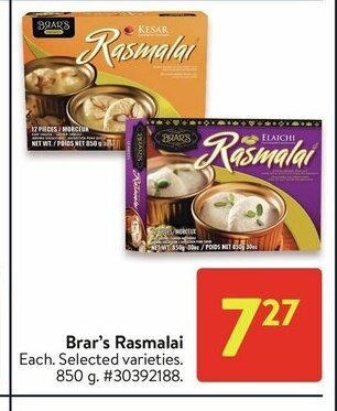 Walmart Brar's Rasmalai offer