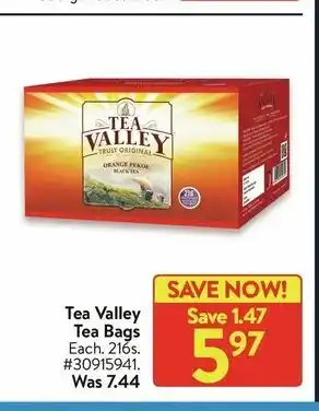Walmart Tea Valley Tea Bags offer