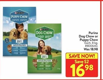 Walmart Purina Dog Chow or Puppy Chow offer