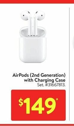 Walmart Airpods (2nd Generation) offer