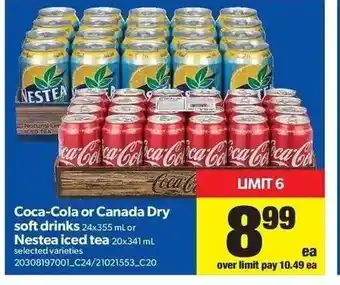 Real Canadian Superstore Coca-Cola or Canada Dry offer
