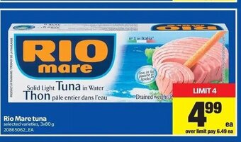 Real Canadian Superstore Rio Mare Tuna offer