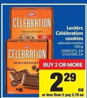 Real Canadian Superstore Leclérc Célébration Cookies offer