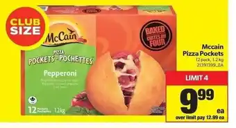 Real Canadian Superstore Mccain Pizza Pockets 12 Pack offer