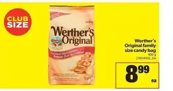Real Canadian Superstore Werther's Original Family Size Candy Bag 900g offer