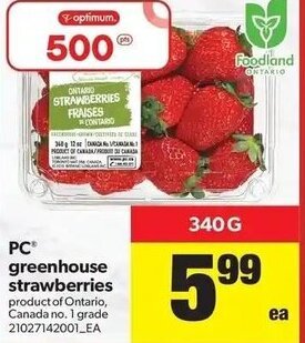 Real Canadian Superstore PC Greenhouse Strawberries offer