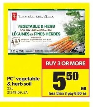 Real Canadian Superstore PC Vegetable & Herb Soil offer