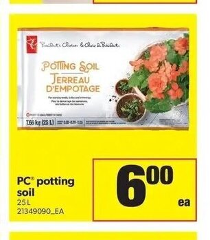 Real Canadian Superstore PC Potting Soil 25L offer