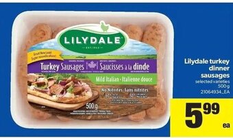 Real Canadian Superstore Lilydale turkey dinner sausages offer