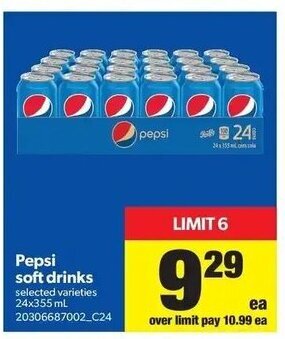 Real Canadian Superstore Pepsi soft drinks offer