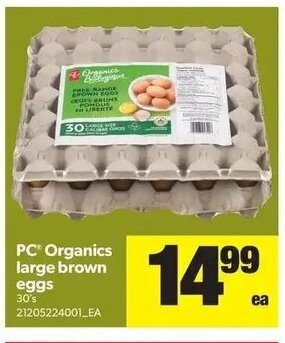 Real Canadian Superstore PC Organics large brown eggs offer
