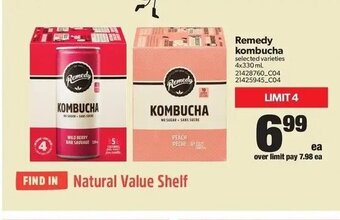 Real Canadian Superstore Remedy kombucha offer