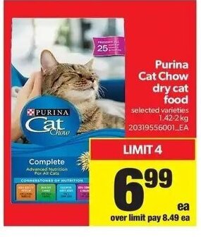 Real Canadian Superstore Purina Cat Chow dry cat food offer