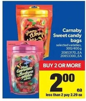 Real Canadian Superstore Carnaby Sweet candy bags offer