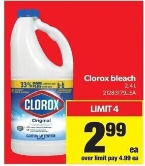 Real Canadian Superstore Clorox bleach offer