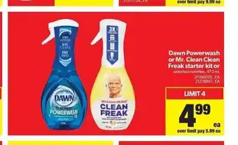 Real Canadian Superstore Dawn Powerwash or Mr.Clean Clean Freak Starter Kit or offer