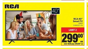 Real Canadian Superstore RCA 40" Smart TV offer