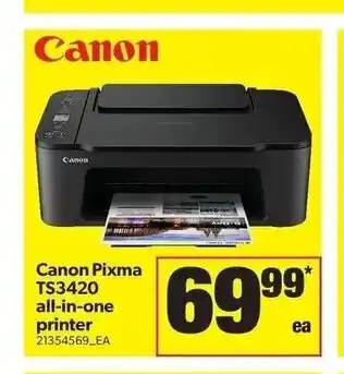 Real Canadian Superstore Canon Pixma TS23420 All-In-One Printer offer