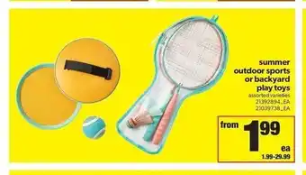 Real Canadian Superstore Summer Outdoor Sports or Backyard Play Toys offer
