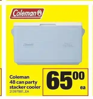 Real Canadian Superstore Coleman 48 Can Party Stacker Cooler offer