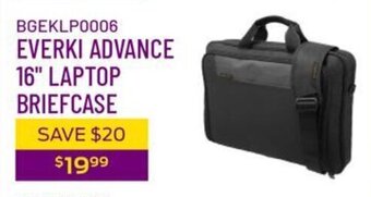 Everki advance 16" laptop briefcase