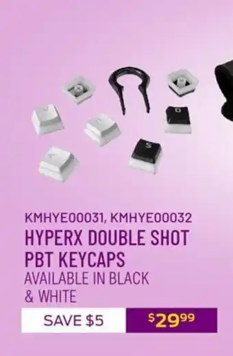 Canada Computers Hyperx Double Shot PBT Keycaps offer
