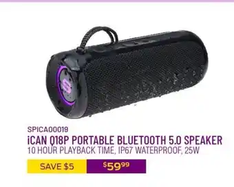 iCan Q18p Portable Bluetooth 5.0 Speaker