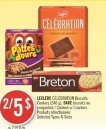 Pharmaprix Leclerc célébration biscuits cookies offer