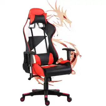 Best Buy TCD Titan-X Series/ Ergonomic / Swivel/ Height Adjustments/ Reclining/ Computer Gaming Chair (Black-Red-White) offer
