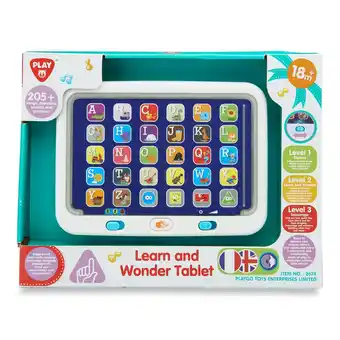 Giant Tiger Playgo Learn and Wonder Tablet with Changing Lights and Sounds, 7.9-in, Multicolour offer