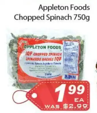 Ample Food Market Appleton Foods Chopped Spinach offer