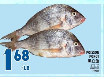 Marché Lian Tai Poisson Porgy offer