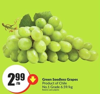 FreshCo Green seedless grapes offer