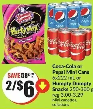 FreshCo Coca-cola or pepsi mini cans offer