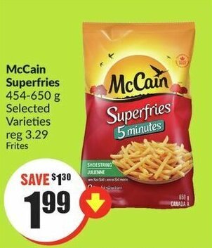 FreshCo Mccain superfries offer