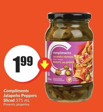 FreshCo Compliments jalapeño peppers sliced offer