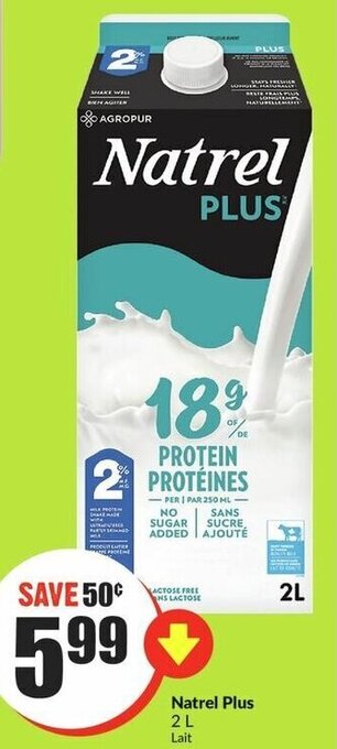 FreshCo Natrel plus 2L offer